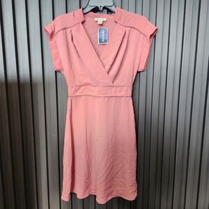 Monteau Coral Midi Dress SMALL
